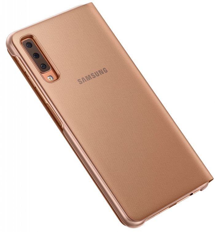 Чохол-книжка Samsung Wallet Cover для Samsung Galaxy A7 2018 SM-A750 Gold (EF-WA750PFEGRU)