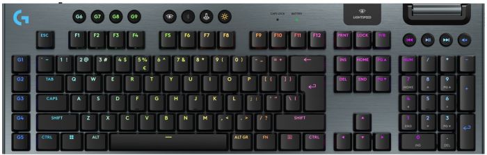 Клавiатура бездротова Logitech G915 X Lightspeed Wireless Clicky Black (920-012709)