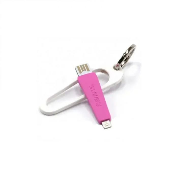 Кабель Remax RC-024i Portable USB - Lightning (M/M), 0.07 м Pink (2000700004658)