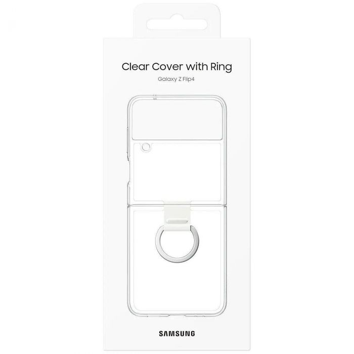 Чохол-накладка Samsung Clear Cover with Ring для Samsung Galaxy Flip 4 SM-F721 Transparent (EF-OF721CTEGUA)