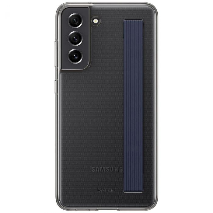 Чохол-накладка Samsung Clear Strap Cover для Samsung Galaxy S21 FE SM-G990 Dark Gray (EF-XG990CBEGRU)