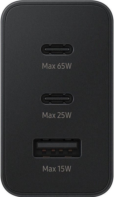 Мережевий зарядний пристрій Samsung Trio 65W Black (EP-T6530NBEGEU)