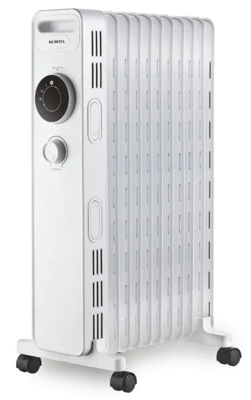 Масляний радіатор Kumtel KUM-1230S White