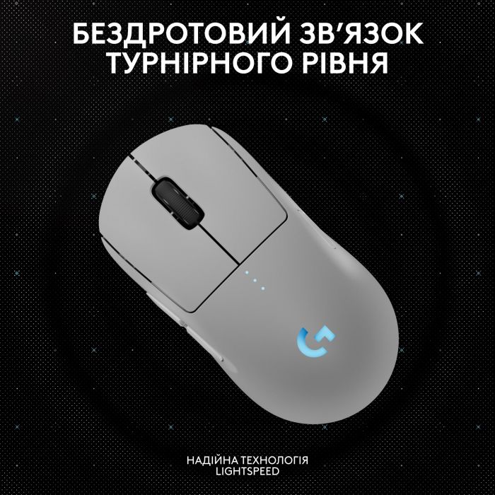 Миша бездротова Logitech G Pro 2 Lightspeed White (910-007302)