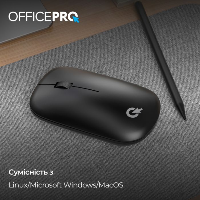 Миша бездротова OfficePro M225B Silent Click Wireless Black