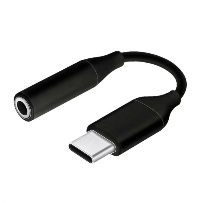 Адаптер 3.5 мм - USB Type-C (F/M), Black (2000997367320)