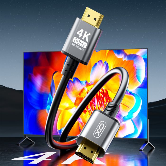 Кабель XO HDMI-HDMI V.2.0, 3 м Tranish (GB017A-HDMI.tranish)