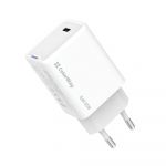 Мережевий зарядний пристрій ColorWay GaN Mini 65W PD Port PPS USB-C White (CW-CHS049PD-WT)