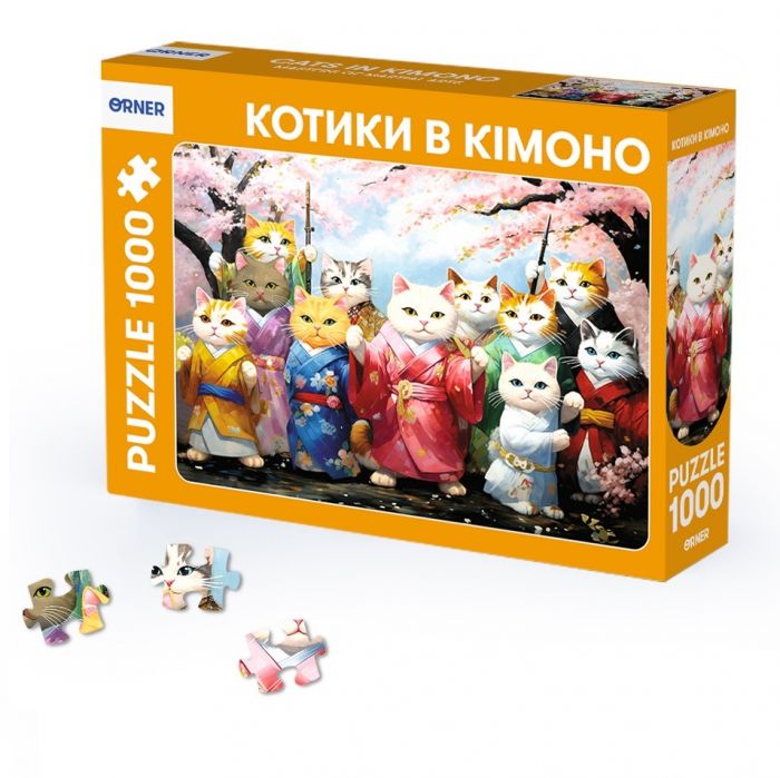 Пазл Orner Котики в кімоно 1000 елементів