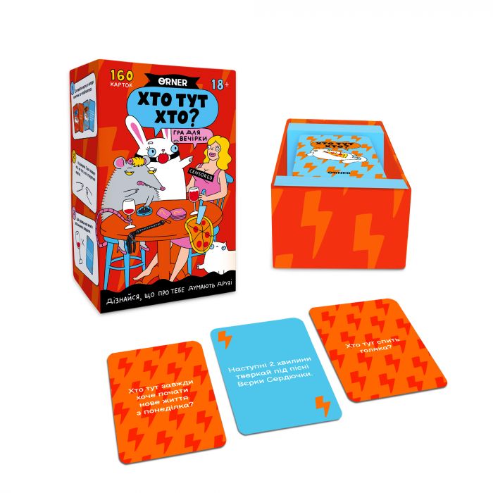 Гра для компанії Orner Хто тут хто? Гра для вечірки (orner-2811)