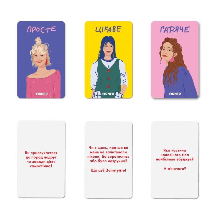 Розмовна гра Orner Розкажи мені все. Girl’s edition (orner-1928)