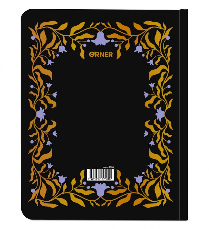 Планер Orner I have a plan, чорний з плетінням (orner-2736)