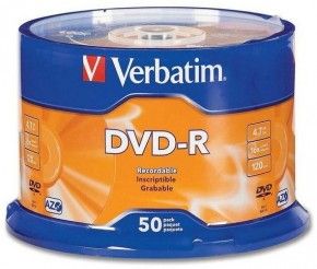 DVD+R Verbatim 16X 4,7GB Wrap-box 50 шт Extra Matt Silver (43791)