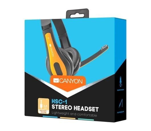 Гарнітура Canyon CNS-CHSC1BY Black/Yellow