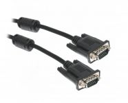 Кабель Maxxter VGA - VGA (M/M), HD15, 3+4C, з 2-ма феритами, 3 м, чорний (V-VGA-10) пакет