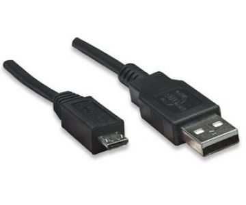 Кабель Atcom USB - micro USB V 2.0 (M/M), 0.8 м, чорний (9174) пакет