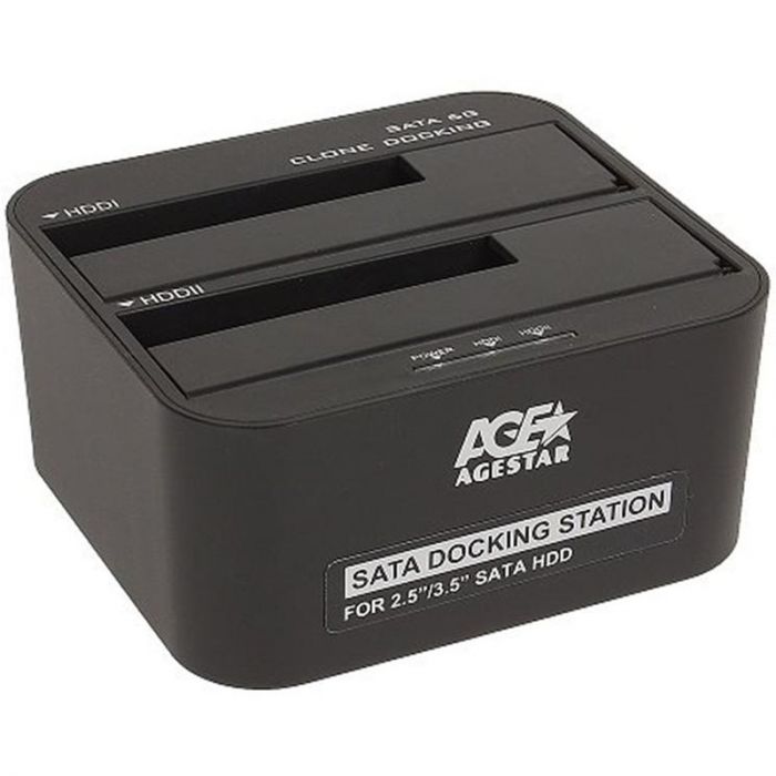 Док-станція AgeStar 3UBT6-6G для 2.5"/3.5" SATA HDD или SSD USB3.0 Black