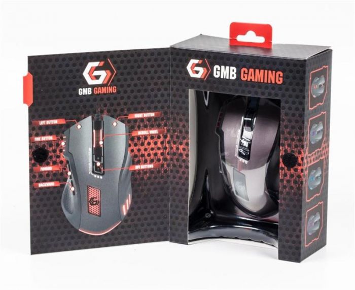 Миша Gembird MUSG-004 Black, Grey USB