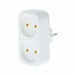 Двійник Tecro SC-2 2 розетки, білий