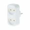 Двійник Tecro SC-2 2 розетки, білий