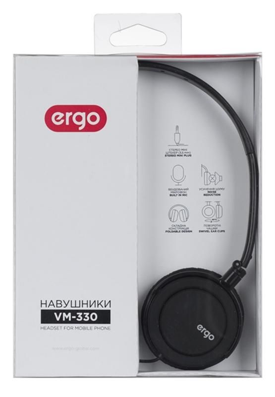 Гарнітура Ergo VM-330 Black