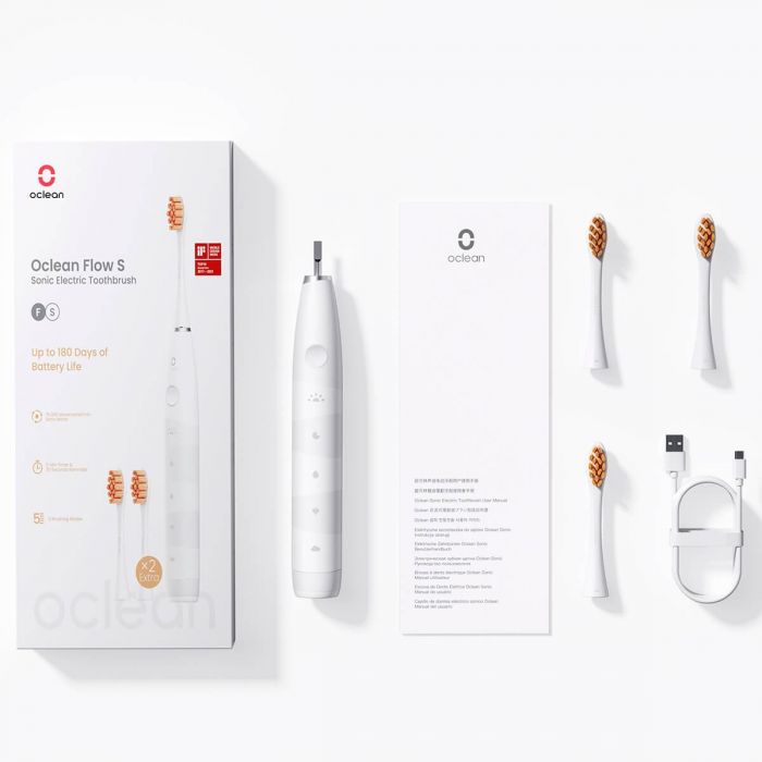 Розумна зубна електрощітка Oclean Flow S Sonic Electric Toothbrush White (6970810552959)