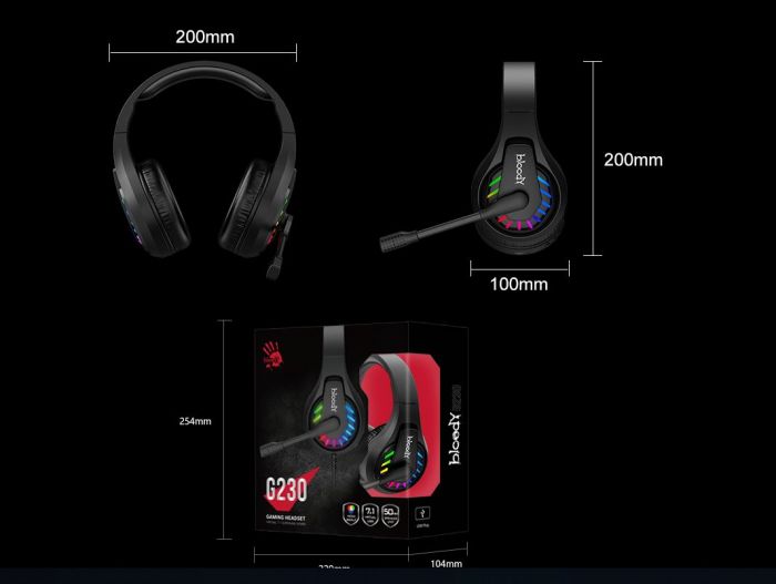 Гарнітура Bloody G230p Black