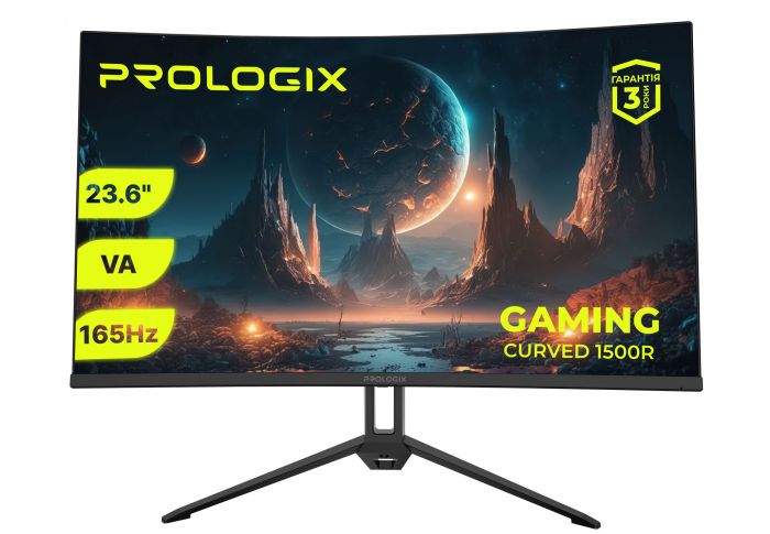 Монітор Prologix 23.6" GM2324C VA Black Curved 165Hz