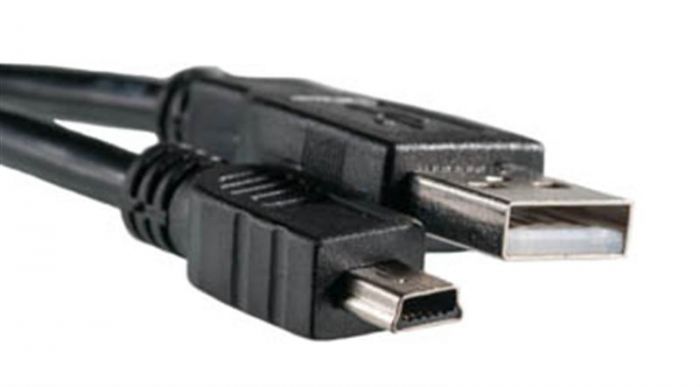 Кабель PowerPlant (KD00AS1219) USB2.0(AM)-MiniUSB(AM), 0.5м, Black