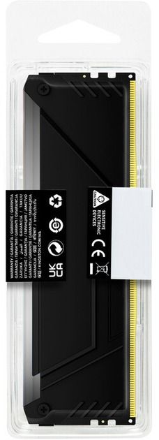 Модуль пам`яті DDR4 8GB/3200 Kingston Fury Beast RGB (KF432C16BB2A/8WP)