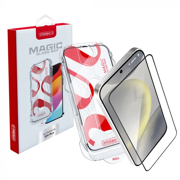 Захисне скло Intaleo з аплікатором Intaleo MagicBox для Samsung Galaxy S24+ SM-S926 Black (4820266742881)