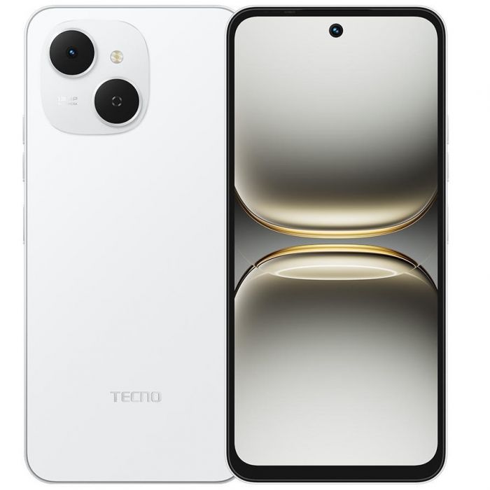 Смартфон Tecno Spark 40C (KM4k) 4/128GB Veil White (4894947093036)