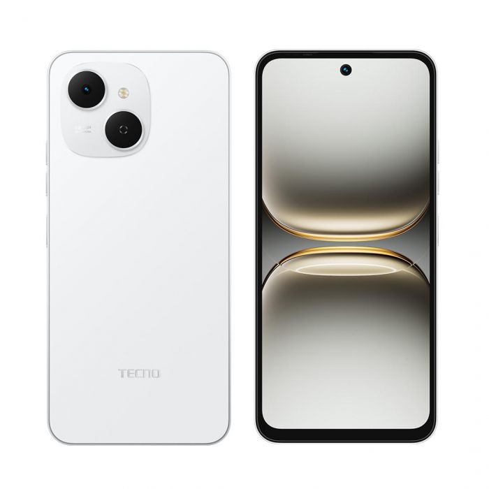 Смартфон Tecno Spark 40C (KM4k) 4/128GB Veil White (4894947093036)