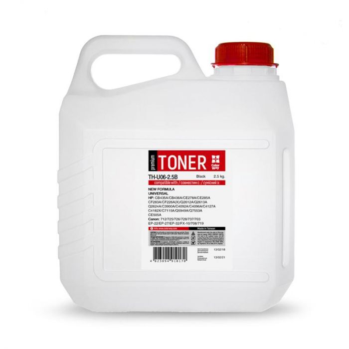 Тонер ColorWay (TH-U06-2.5B) HP LJ 1005/2035/1010/M402/426 Premium, 2.5кг