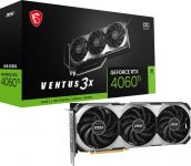 Відеокарта GF RTX 4060 Ti  8GB GDDR6 Ventus 3X E OC MSI (GeForce RTX 4060 TI VENTUS 3X E 8G OC)