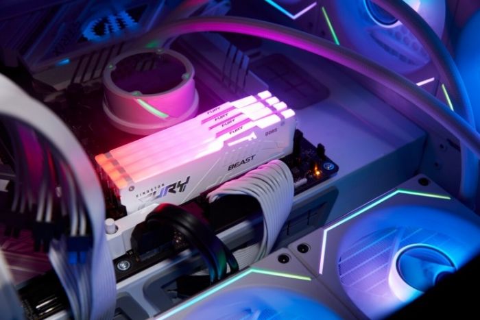 Модуль пам`ятi DDR5 32GB/5600 Kingston Fury Beast RGB EXPO White (KF556C36BWEA-32)