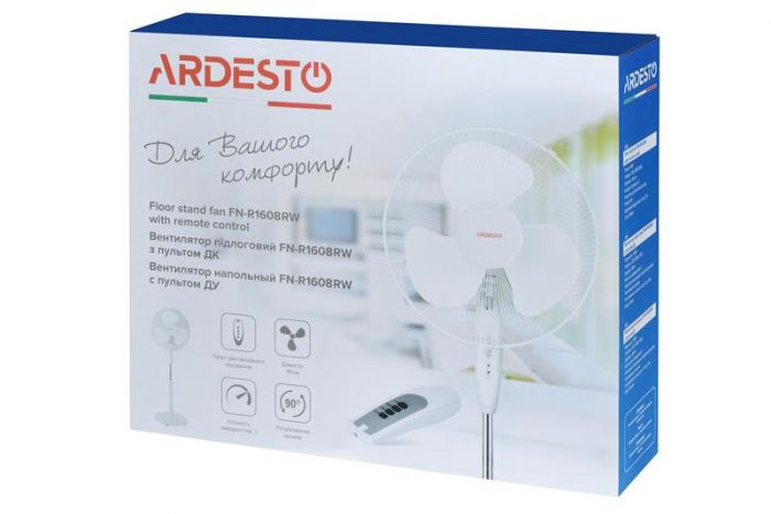 Вентилятор Ardesto FN-R1608RW