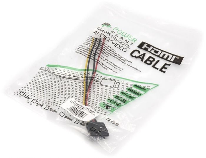Кабель живлення PowerPlant (CA910953) Molex - SATA, 0.15 м