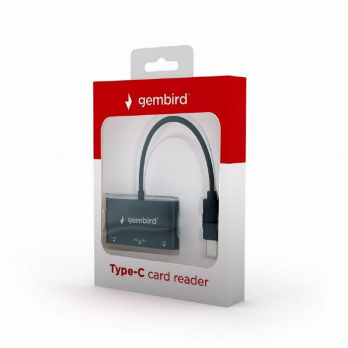 Картрідер Gembird UHB-CR3-02 USB Type-C Black