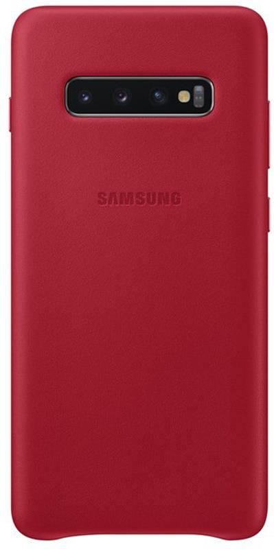 Чохол-накладка Samsung Leather Cover для Samsung Galaxy S10+ SM-G975 Red (EF-VG975LREGRU)