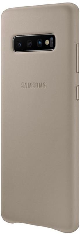 Чохол-накладка Samsung Leather Cover для Samsung Galaxy S10+ SM-G975 Gray (EF-VG975LJEGRU)