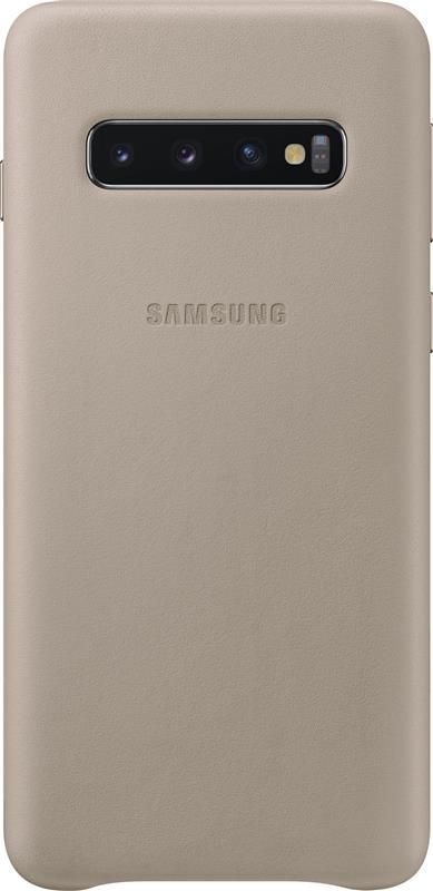 Чохол-накладка Samsung Leather Cover для Samsung Galaxy S10 SM-G973 Gray (EF-VG973LJEGRU)