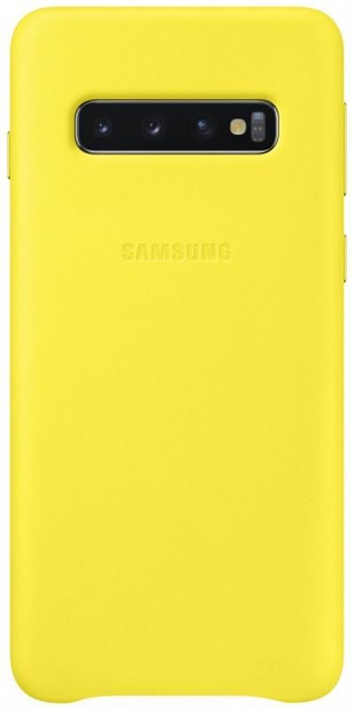 Чохол-накладка Samsung Leather Cover для Samsung Galaxy S10 SM-G973 Yellow (EF-VG973LYEGRU)
