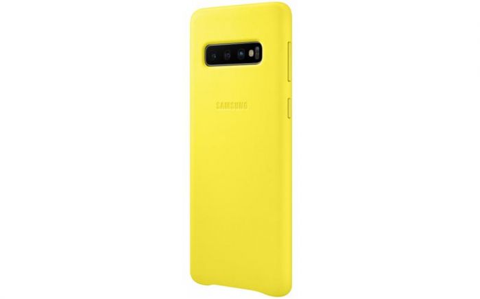 Чохол-накладка Samsung Leather Cover для Samsung Galaxy S10 SM-G973 Yellow (EF-VG973LYEGRU)