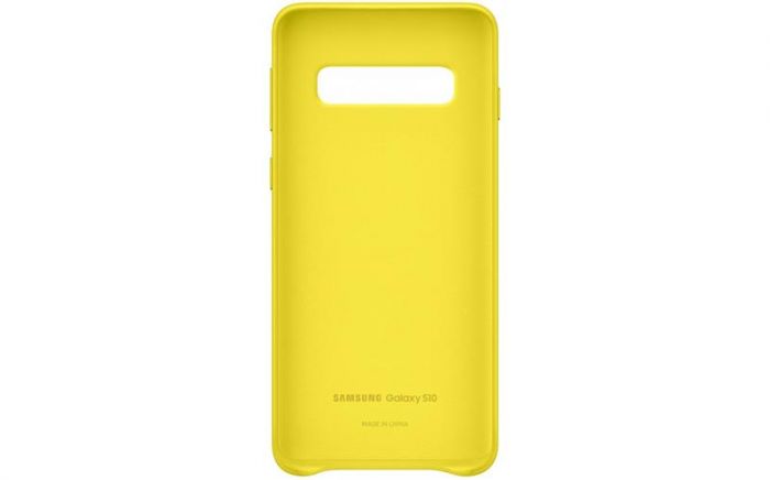 Чохол-накладка Samsung Leather Cover для Samsung Galaxy S10 SM-G973 Yellow (EF-VG973LYEGRU)