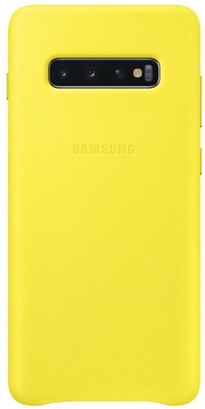 Чохол-накладка Samsung Leather Cover для Samsung Galaxy S10+ SM-G975 Yellow (EF-VG975LYEGRU)
