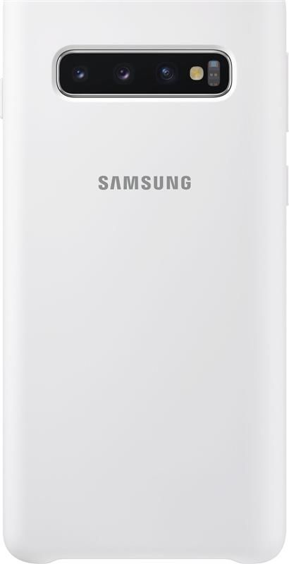 Чохол-накладка Samsung Silicone Cover для Samsung Galaxy S10 SM-G973 White (EF-PG973TWEGRU)