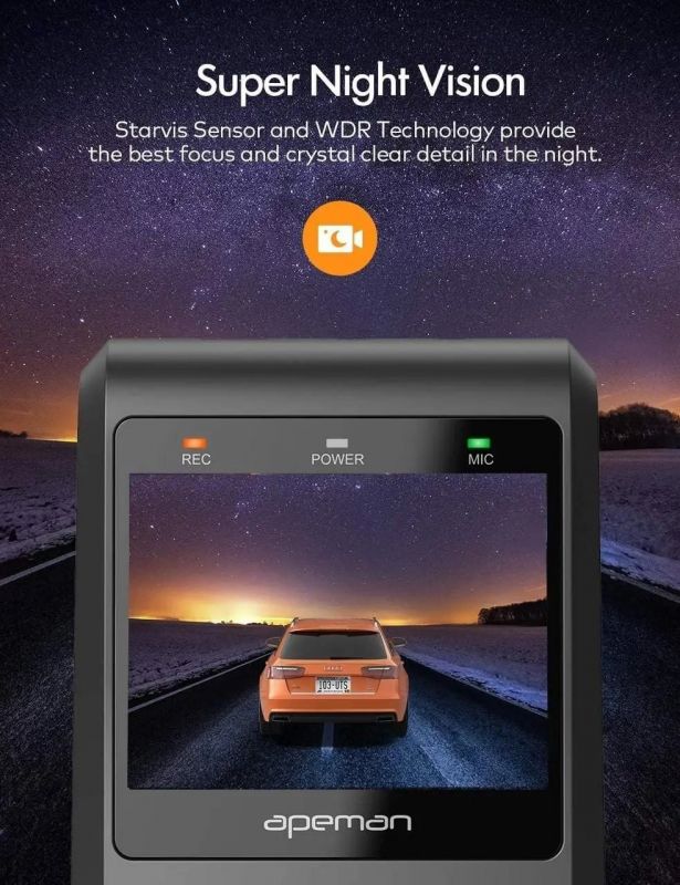 Відеореєстратор APEMAN C550 (613464474371)