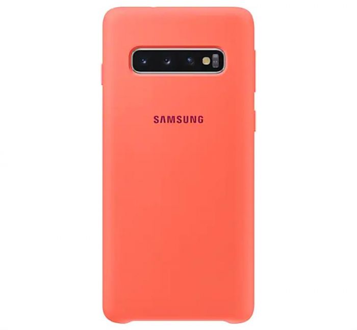 Чохол-накладка Samsung Silicone Cover для Samsung Galaxy S10 SM-G973 Berry Pink (EF-PG973THEGRU)
