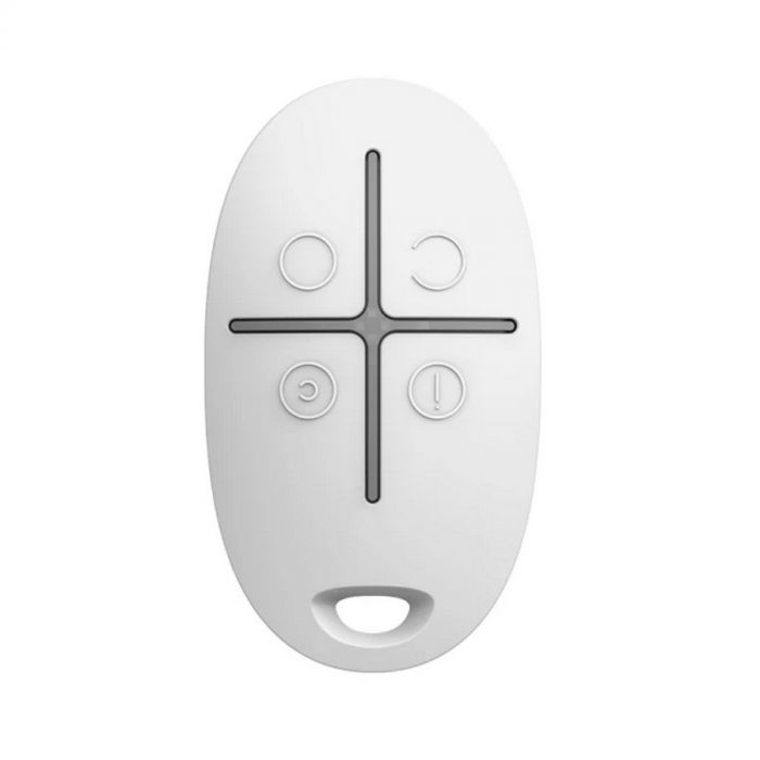 Брелок з тривожною кнопкою Ajax SpaceControl (white) (6267.04.WH1/38166.04.WH1)